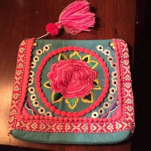Embroidered pouch